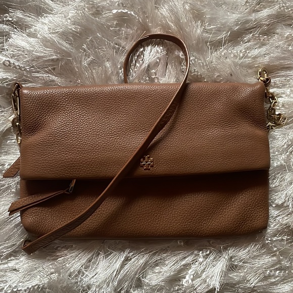 TORY BURCH LEATHER CHAIN DETAIL SHOULDER BAG - Picture 4 of 11